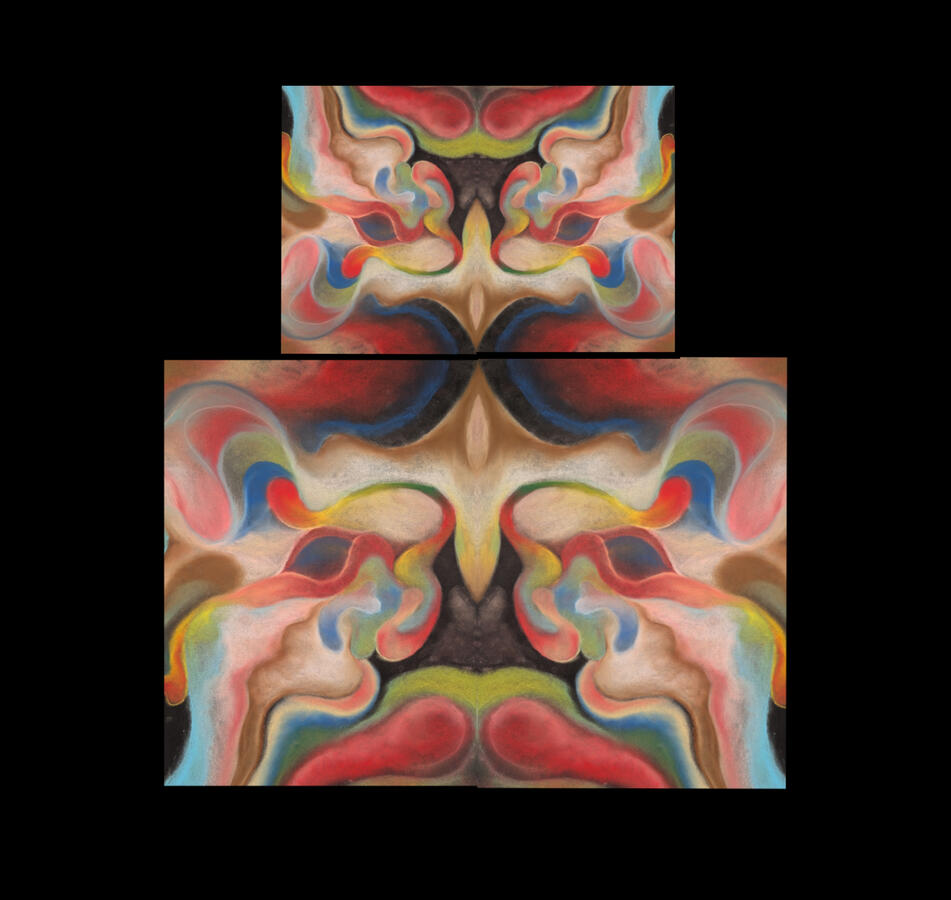 Pastels secs et duplication numérique