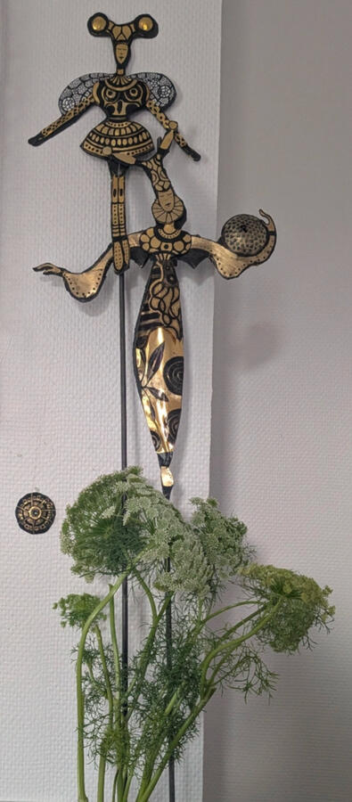 Sculptures en feuille de laiton &quot; Les forces tranquilles&quot;