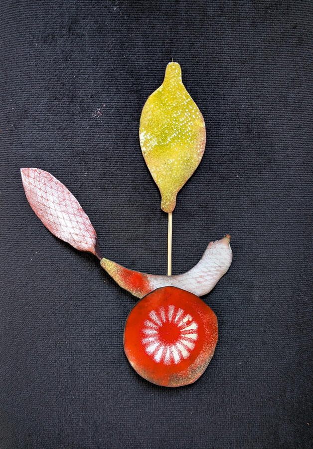 Tableau &quot; Le cocktail de Miss Grenade aux remarques pimentées dans sa maison acidulée&quot;