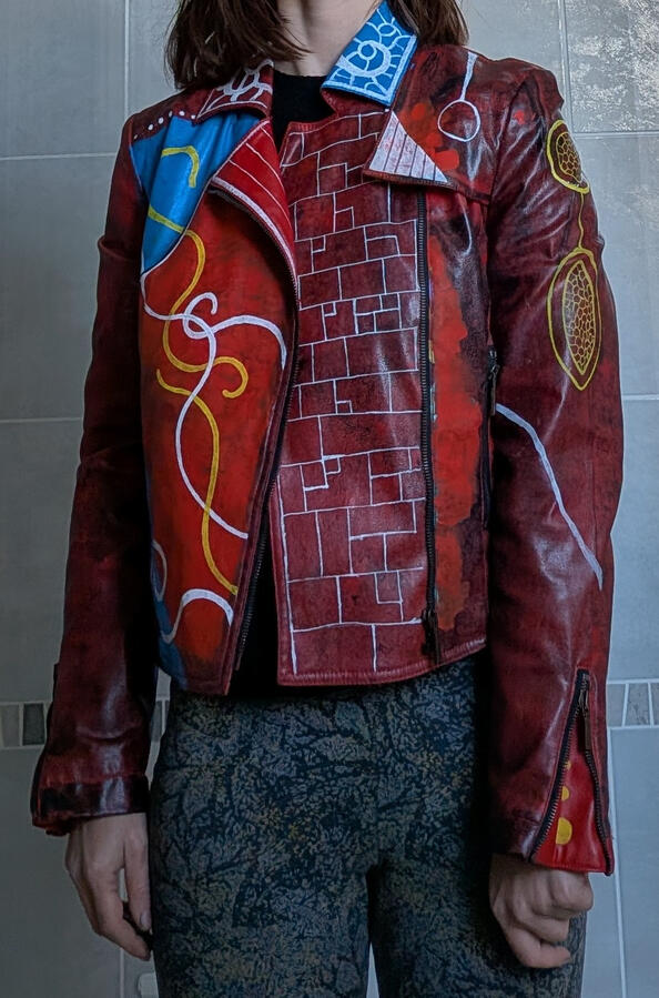 Customisation d&#39;un perfecto en similicuir